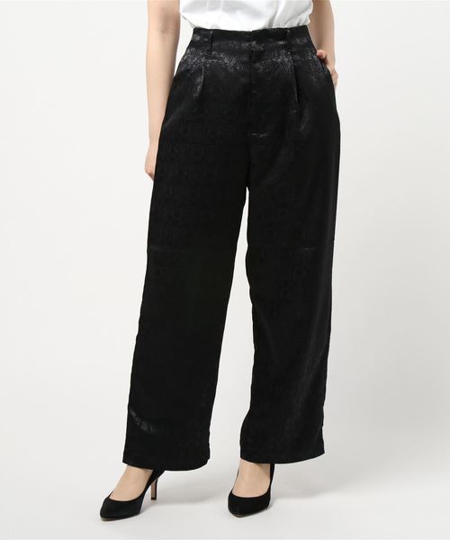 Ambre Neige（アンブルネージュ）の「ジャガードパンツ／【WEB/EC限定商品】（その他パンツ・レディース・ブラック/ベージュ/グリーン・SMALL/MEDIUM）」の8枚目の写真