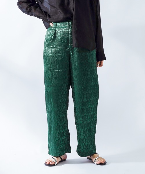 Ambre Neige（アンブルネージュ）の「ジャガードパンツ／【WEB/EC限定商品】（その他パンツ・レディース・ブラック/ベージュ/グリーン・SMALL/MEDIUM）」の11枚目の写真