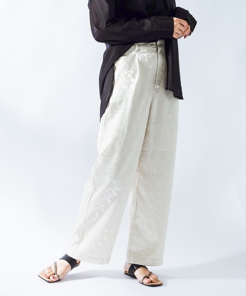 Ambre Neige（アンブルネージュ）の「ジャガードパンツ／【WEB/EC限定商品】（その他パンツ・レディース・ブラック/ベージュ/グリーン・SMALL/MEDIUM）」の19枚目の写真