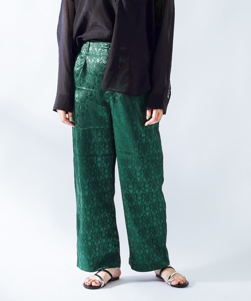 Ambre Neige（アンブルネージュ）の「ジャガードパンツ／【WEB/EC限定商品】（その他パンツ・レディース・ブラック/ベージュ/グリーン・SMALL/MEDIUM）」の18枚目の写真