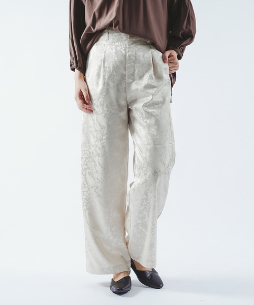 Ambre Neige（アンブルネージュ）の「ジャガードパンツ／【WEB/EC限定商品】（その他パンツ・レディース・ブラック/ベージュ/グリーン・SMALL/MEDIUM）」の22枚目の写真