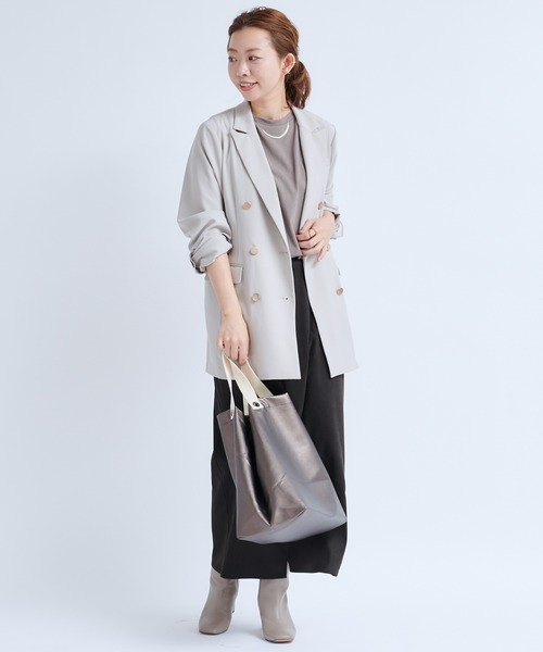 DouDou（ドゥドゥ）の「【新色追加】スウェードタイトスリットスカート（スカート・レディース・ダークブラウン/サックスブルー/オフホワイト/レモンイエロー・FREE）」の17枚目の写真