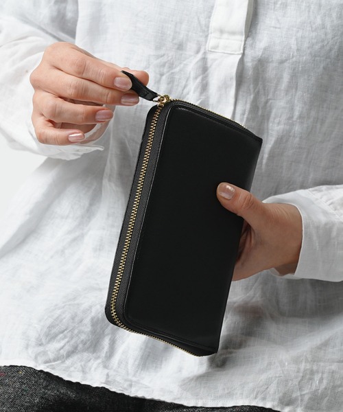 MURA(ムラ)の「ゴートレザー スキミング防止 大容量 通帳ケース(パスポートケース・レディース・ブラック/ネイビー/グレー/イエロー/グリーン・FREE)」の6枚目の写真