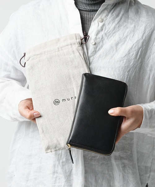 MURA(ムラ)の「ゴートレザー スキミング防止 大容量 通帳ケース(パスポートケース・レディース・ブラック/ネイビー/グレー/イエロー/グリーン・FREE)」の14枚目の写真