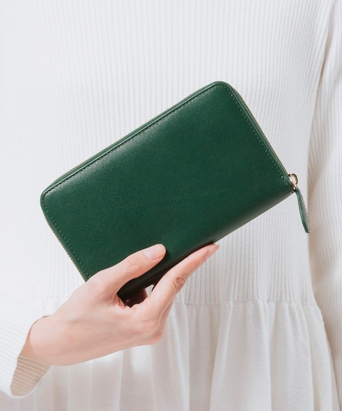 MURA(ムラ)の「ゴートレザー スキミング防止 大容量 通帳ケース(パスポートケース・レディース・ブラック/ネイビー/グレー/イエロー/グリーン・FREE)」の17枚目の写真