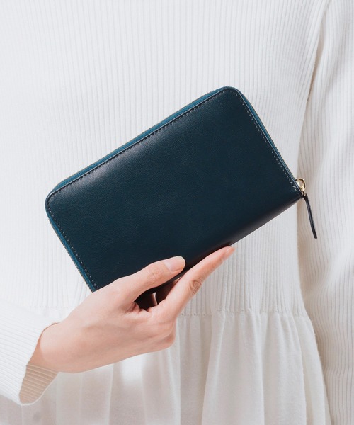 MURA(ムラ)の「ゴートレザー スキミング防止 大容量 通帳ケース(パスポートケース・レディース・ブラック/ネイビー/グレー/イエロー/グリーン・FREE)」の18枚目の写真