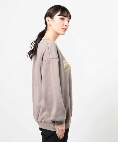 WC（ダブル シー）の「WC/ラウンドロゴスウェット（スウェット・レディース・ライトグレー/ブラウン/アイボリー・FREE）」の11枚目の写真