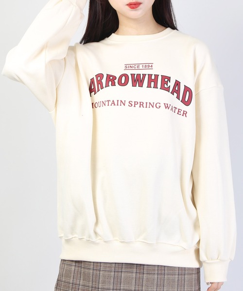 WC（ダブル シー）の「WC/ラウンドロゴスウェット（スウェット・レディース・ライトグレー/ブラウン/アイボリー・FREE）」の2枚目の写真