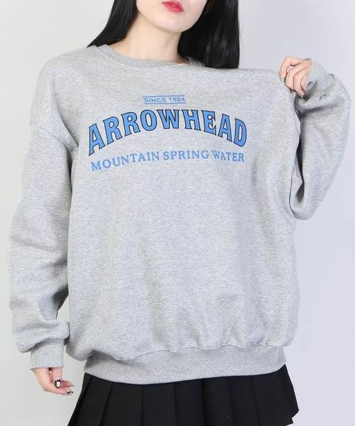 WC（ダブル シー）の「WC/ラウンドロゴスウェット（スウェット・レディース・ライトグレー/ブラウン/アイボリー・FREE）」の3枚目の写真