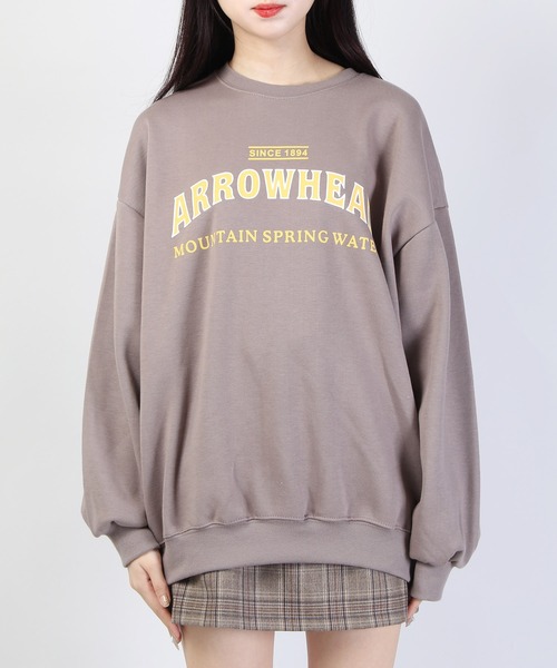 WC（ダブル シー）の「WC/ラウンドロゴスウェット（スウェット・レディース・ライトグレー/ブラウン/アイボリー・FREE）」の4枚目の写真