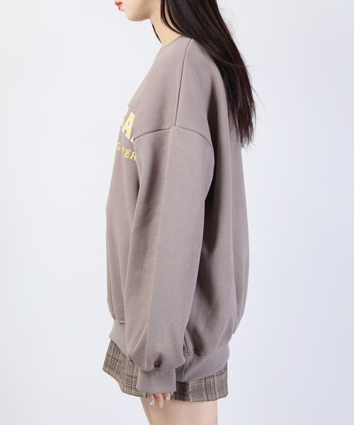 WC（ダブル シー）の「WC/ラウンドロゴスウェット（スウェット・レディース・ライトグレー/ブラウン/アイボリー・FREE）」の5枚目の写真