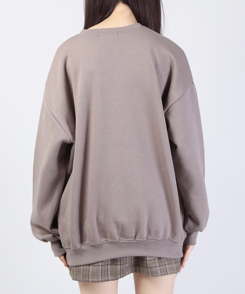 WC（ダブル シー）の「WC/ラウンドロゴスウェット（スウェット・レディース・ライトグレー/ブラウン/アイボリー・FREE）」の6枚目の写真