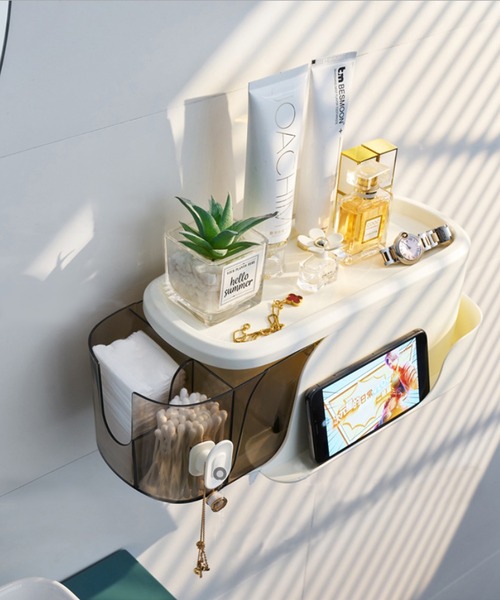 aimoha（アイモハ）の「洗面台スキンケア収納ティッシュボックス（収納グッズ・メンズ・ピンク/ホワイト/グリーン・FREE）」の13枚目の写真