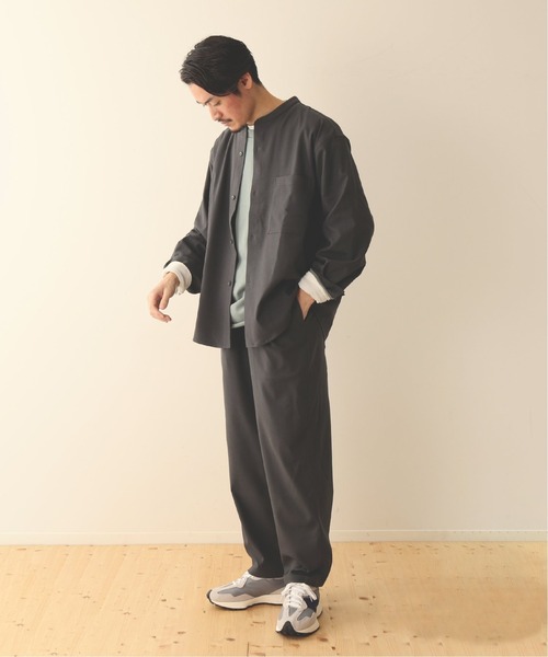JOURNAL STANDARD(ジャーナルスタンダード)の「【DADS / ダッズ】LANATEC セットアップ/CPOシャツ+イージーパンツ/ワンマイルウェア(セットアップ・メンズ・スミクロ/ダークグリーン/ブラウン・SMALL/MEDIUM/LARGE)」の2枚目の写真