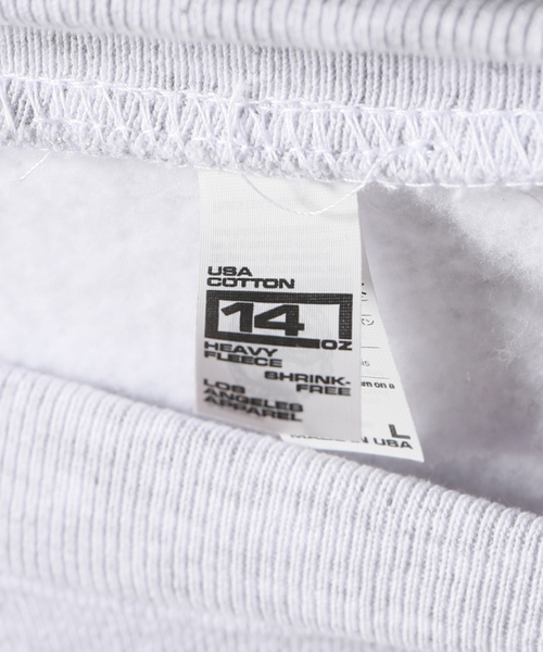 LOS ANGELES APPAREL(ロサンゼルスアパレル)の「【LA APPAREL / ロサンゼルスアパレル】14oz Heavy Fleece スウェット(Tシャツ/カットソー・メンズ・ブラック/ホワイト/ライトグレー・MEDIUM/X-LARGE/LARGE)」の13枚目の写真
