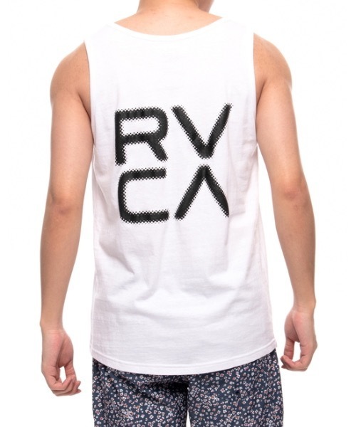 RVCA（ルーカ）の「RVCA メンズ  FORMING RVCA TANK タンクトップ【2021年春夏モデル】/ルーカ タンクトップ マッスルタンク バックプリント（タンクトップ・メンズ・ブラック/ホワイト・SMALL/MEDIUM/LARGE）」の3枚目の写真