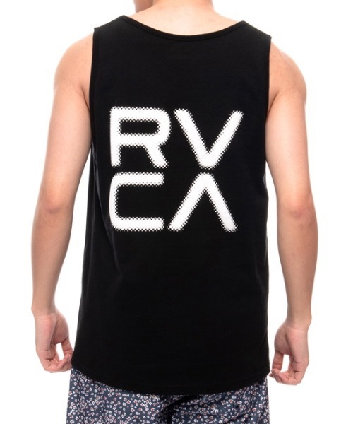 RVCA（ルーカ）の「RVCA メンズ  FORMING RVCA TANK タンクトップ【2021年春夏モデル】/ルーカ タンクトップ マッスルタンク バックプリント（タンクトップ・メンズ・ブラック/ホワイト・SMALL/MEDIUM/LARGE）」の5枚目の写真