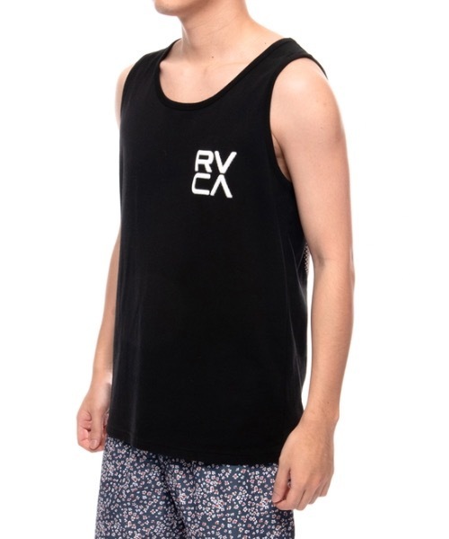 RVCA（ルーカ）の「RVCA メンズ  FORMING RVCA TANK タンクトップ【2021年春夏モデル】/ルーカ タンクトップ マッスルタンク バックプリント（タンクトップ・メンズ・ブラック/ホワイト・SMALL/MEDIUM/LARGE）」の6枚目の写真