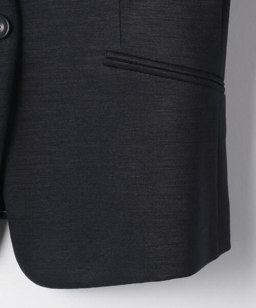 closet story(クローゼットストーリー)の「<closet story>□ポンチ カラーレス ジャケット -手洗い可能-(ノーカラージャケット・レディース・ベージュ/ネイビー・SMALL/MEDIUM)」の4枚目の写真