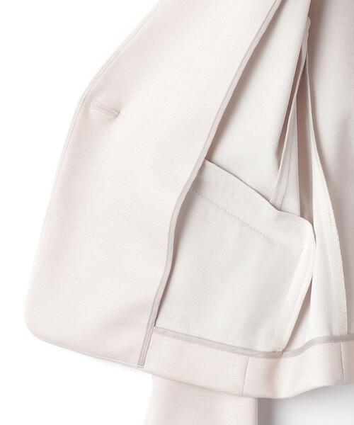 closet story(クローゼットストーリー)の「<closet story>□ポンチ カラーレス ジャケット -手洗い可能-(ノーカラージャケット・レディース・ベージュ/ネイビー・SMALL/MEDIUM)」の18枚目の写真