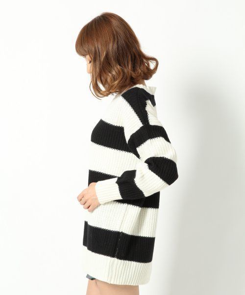 Heather（ヘザー）の「Heather × Natsu コラボニット　554297（ニット/セーター・レディース・オフホワイト/ホワイト×ブラック/ピンク系その他/ブラック/ベージュ系その他・FREE）」の6枚目の写真