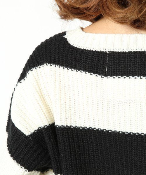 Heather（ヘザー）の「Heather × Natsu コラボニット　554297（ニット/セーター・レディース・オフホワイト/ホワイト×ブラック/ピンク系その他/ブラック/ベージュ系その他・FREE）」の16枚目の写真