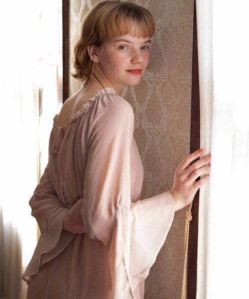 mangata（モンガータ）の「【ZOZO限定カラーあり】Petal onepiece（ワンピース・レディース・ベージュ/ブルー/ピンク・FREE）」の21枚目の写真