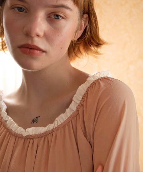 mangata（モンガータ）の「【ZOZO限定カラーあり】Petal onepiece（ワンピース・レディース・ベージュ/ブルー/ピンク・FREE）」の7枚目の写真