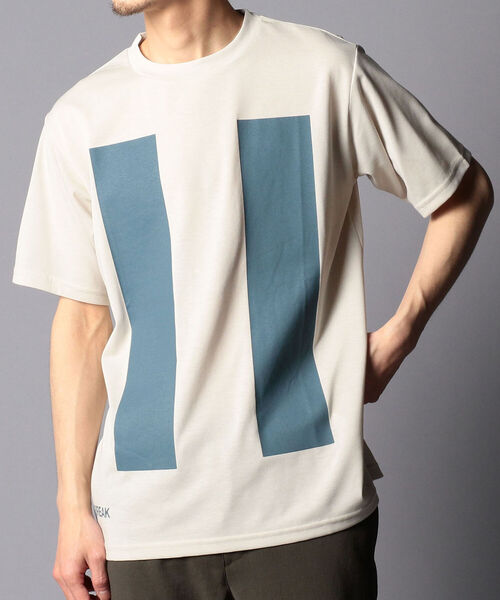 DESCENTE（デサント）の「【DESCENTE ddd/デサント ディーディーディー】DHURJA67 BREAK T-SHRIT Tシャツ（Tシャツ/カットソー・メンズ・ベージュ/ブラウン/グレイッシュブルー・M/L）」の3枚目の写真
