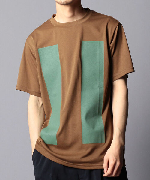 DESCENTE（デサント）の「【DESCENTE ddd/デサント ディーディーディー】DHURJA67 BREAK T-SHRIT Tシャツ（Tシャツ/カットソー・メンズ・ベージュ/ブラウン/グレイッシュブルー・M/L）」の2枚目の写真