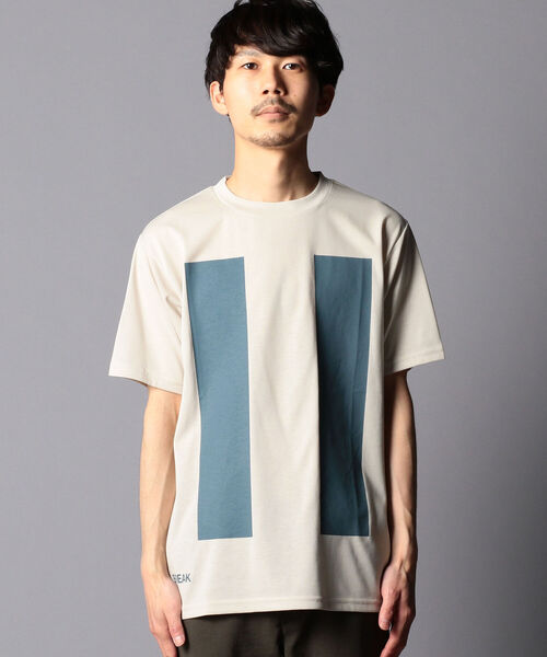 DESCENTE（デサント）の「【DESCENTE ddd/デサント ディーディーディー】DHURJA67 BREAK T-SHRIT Tシャツ（Tシャツ/カットソー・メンズ・ベージュ/ブラウン/グレイッシュブルー・M/L）」の5枚目の写真