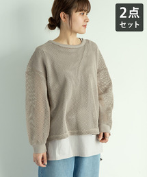 Green　Parks | SET2点 メッシュプルオーバー+Tシャツ＊(Tシャツ/カットソー)