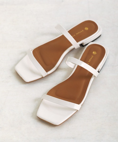 Bou Jeloud（ブージュルード）の「エナメル細ベルトサンダル（サンダル・レディース・アイボリー/ブラック/ピンク・M/L）」の10枚目の写真