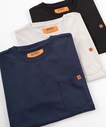 【UNIVERSAL OVERALL/ユニバーサルオーバーオール】 ポケットTシャツ/ワンポイント刺繍/半袖Tシャツ