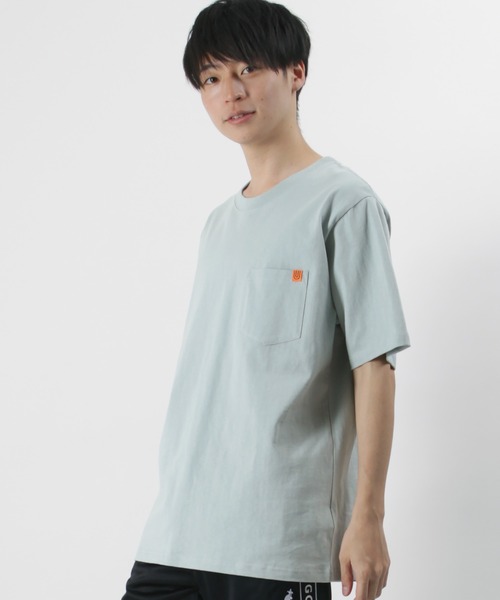 UNIVERSAL OVERALL(ユニバーサルオーバーオール)の「【UNIVERSAL OVERALL/ユニバーサルオーバーオール】 ポケットTシャツ/ワンポイント刺繍/半袖Tシャツ(Tシャツ/カットソー・メンズ・ホワイト/ライトブルー/ブラック/ベージュ/グリーン/ライトピンク/グレー/ネイビー・XL/M/L)」の16枚目の写真