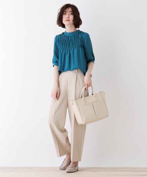 DRESKIP（ドレスキップ）の「◆機能付きボタンワイドパンツ（その他パンツ・レディース・ネイビー/ピンク系/ライトベージュ/カーキ・03/02/04）」の13枚目の写真