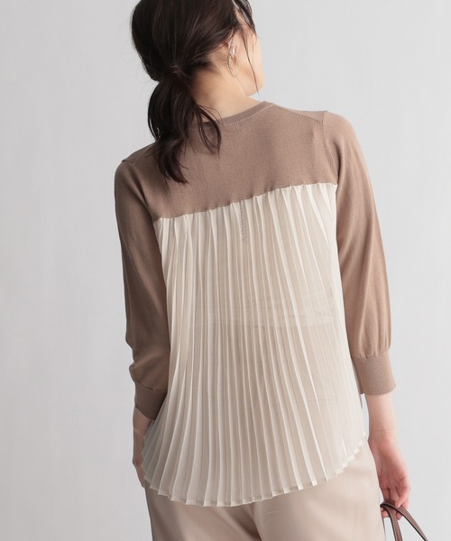 Andemiu（アンデミュウ）の「【顔診断STRAIGHT】プリーツドッキングニット937950（ニット/セーター・レディース・ブラック/ベージュ/オフホワイト/ブルー・FREE）」の22枚目の写真