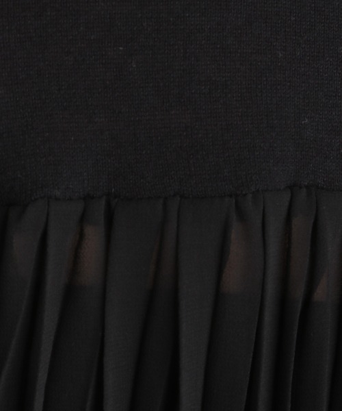 Andemiu（アンデミュウ）の「【顔診断STRAIGHT】プリーツドッキングニット937950（ニット/セーター・レディース・ブラック/ベージュ/オフホワイト/ブルー・FREE）」の9枚目の写真