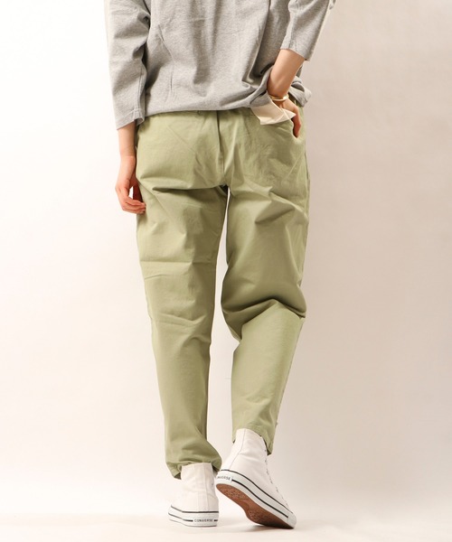 nougatine（ヌガティーヌ）の「【nougatine】ウエストゴムゆったりテーパードパンツ（その他パンツ・レディース・カーキ/チャコールグレー/ベージュ/パープル・FREE）」の13枚目の写真