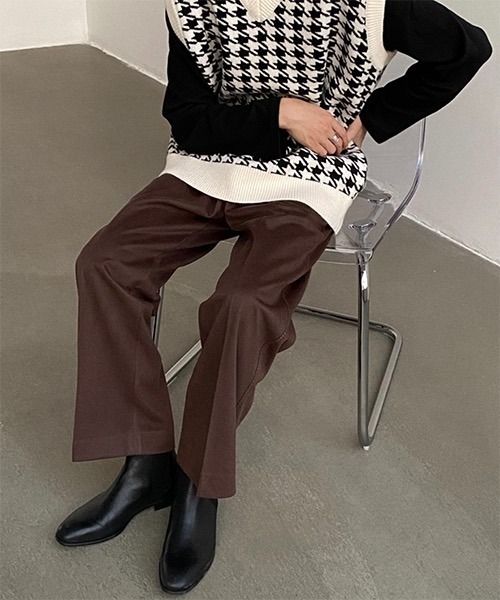 WESTBOY(ウエストボーイ)の「【WB ORIGINALS】Center Pleated Wide Slacks WO21S315PT(スラックス・メンズ・ブラック/ベージュ/ブラウン・M/L/XL)」の16枚目の写真