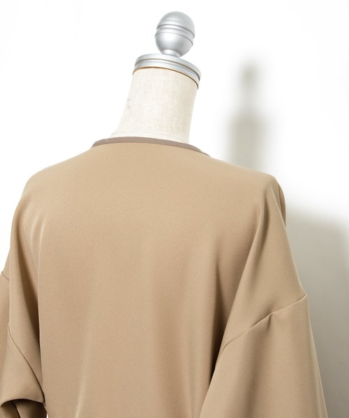 AS KNOW AS PINKY（アズノゥアズピンキー）の「パイピンスリっとコート（トレンチコート・レディース・ライトグリーン/ベージュ/グレー・FREE）」の18枚目の写真