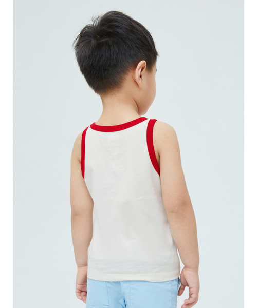 GAP(ギャップ)の「コットン ロゴ コントラストカラー タンクトップ(タンクトップ・キッズ・ブルー/ホワイト・3 YRS/18-24M/12-18M/5 YRS/4 YRS/2 YRS)」の4枚目の写真