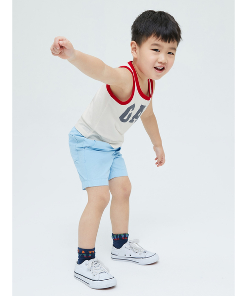 GAP(ギャップ)の「コットン ロゴ コントラストカラー タンクトップ(タンクトップ・キッズ・ブルー/ホワイト・3 YRS/18-24M/12-18M/5 YRS/4 YRS/2 YRS)」の3枚目の写真