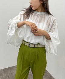 シアー袖ボリュームハイネックブラウス【ZOZOTOWN限定アイテム】