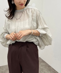 シアー袖ボリュームハイネックブラウス【ZOZOTOWN限定アイテム】