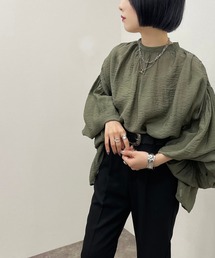 シアー袖ボリュームハイネックブラウス【ZOZOTOWN限定アイテム】
