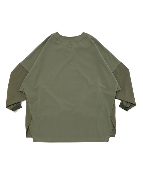 SIVA（シヴァ）の「SIVA シヴァ / DOLMAN SEAM-LINE WIDE L-SLEEVE ドルマンスリーブシームラインワイドロンT ビッグシルエット / 21C-S-02-01（Tシャツ/カットソー・メンズ・ブラック/カーキ・2/3）」の6枚目の写真