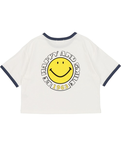 SPINNS（スピンズ）の「NICOバックプリント リンガーTシャツ（Tシャツ/カットソー・レディース・ホワイト/ネイビー/イエロー・ONESIZE）」の13枚目の写真