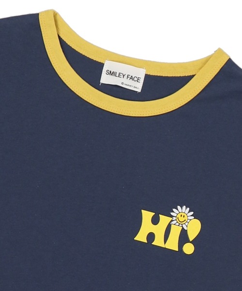 SPINNS（スピンズ）の「NICOバックプリント リンガーTシャツ（Tシャツ/カットソー・レディース・ホワイト/ネイビー/イエロー・ONESIZE）」の18枚目の写真