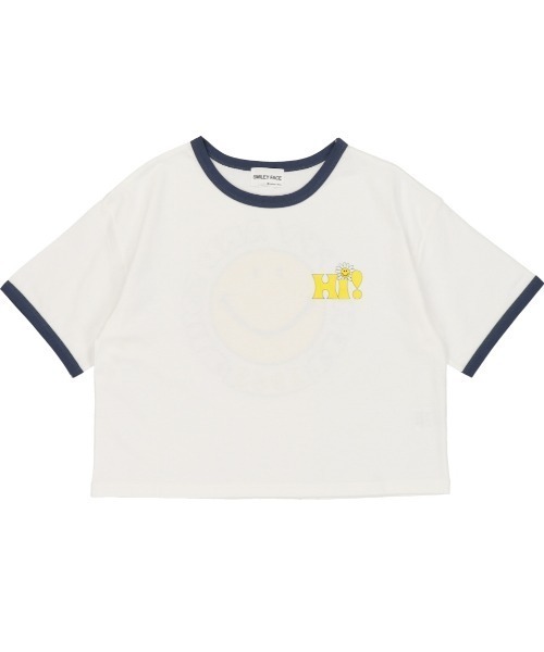 SPINNS（スピンズ）の「NICOバックプリント リンガーTシャツ（Tシャツ/カットソー・レディース・ホワイト/ネイビー/イエロー・ONESIZE）」の12枚目の写真